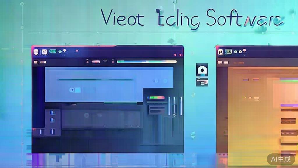 Flat vector illustration of video editing comparison, dashboard style, soft blue gradient