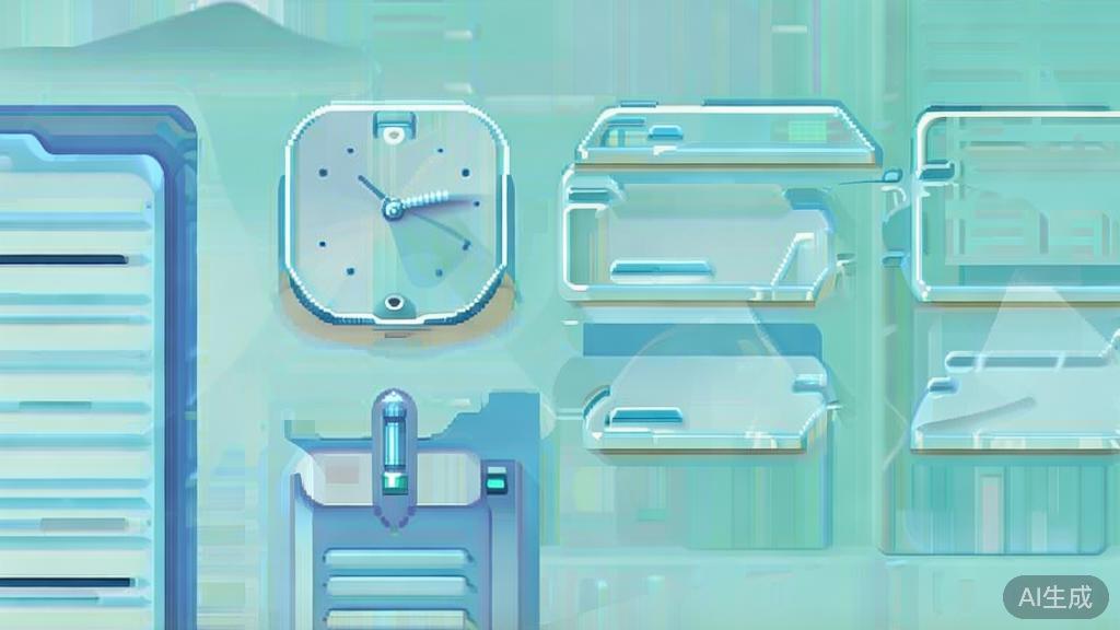Flat vector illustration of setting writing goals in Veo3.1, soft blue gradient
