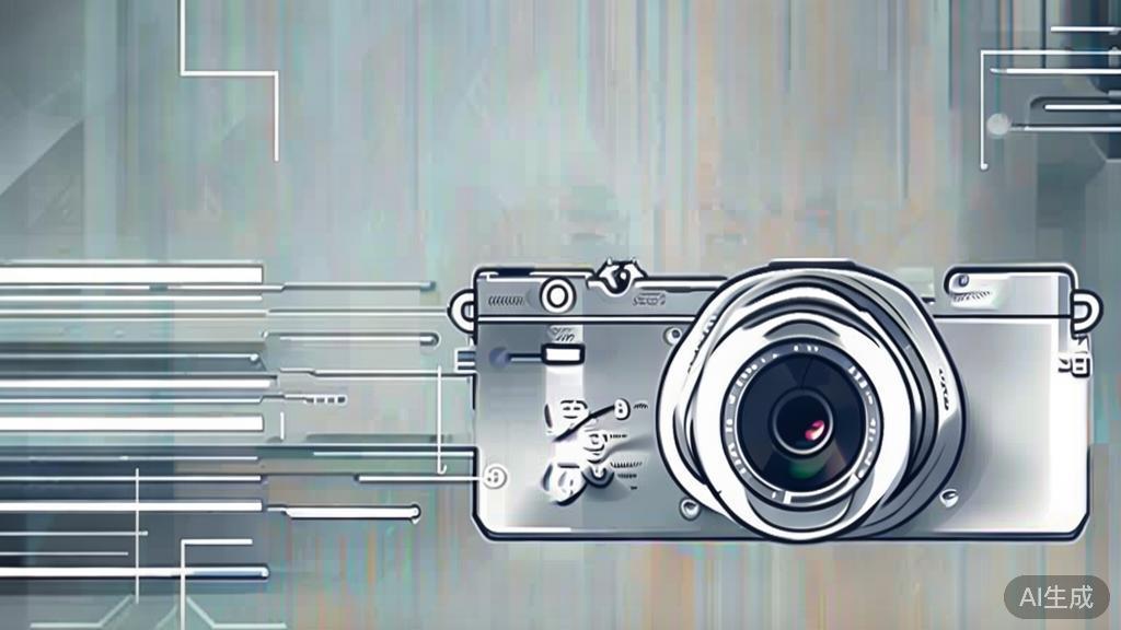 High-quality business illustration regarding camera settings, minimal flat design