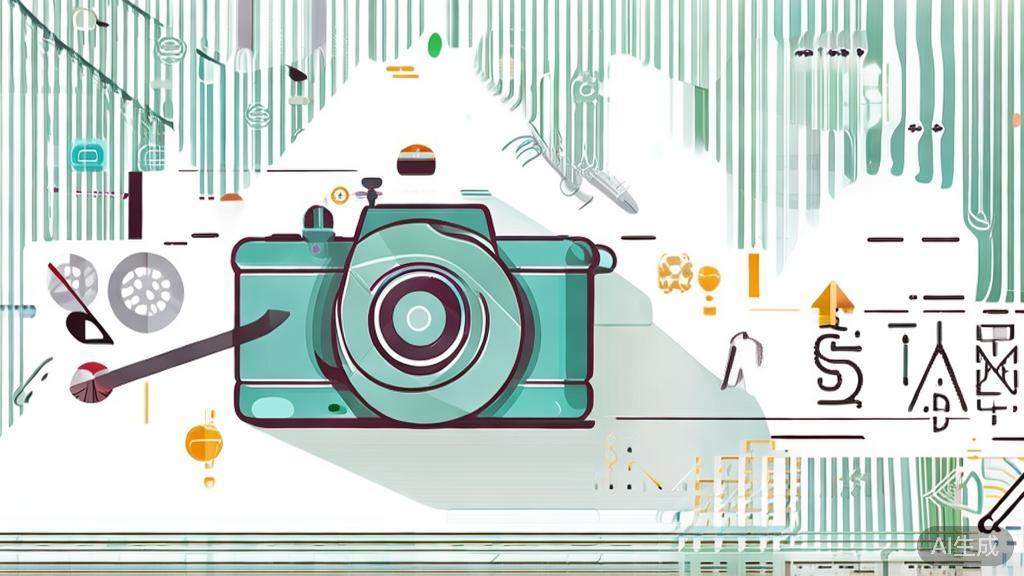 High-quality business illustration regarding photography techniques, minimal flat design