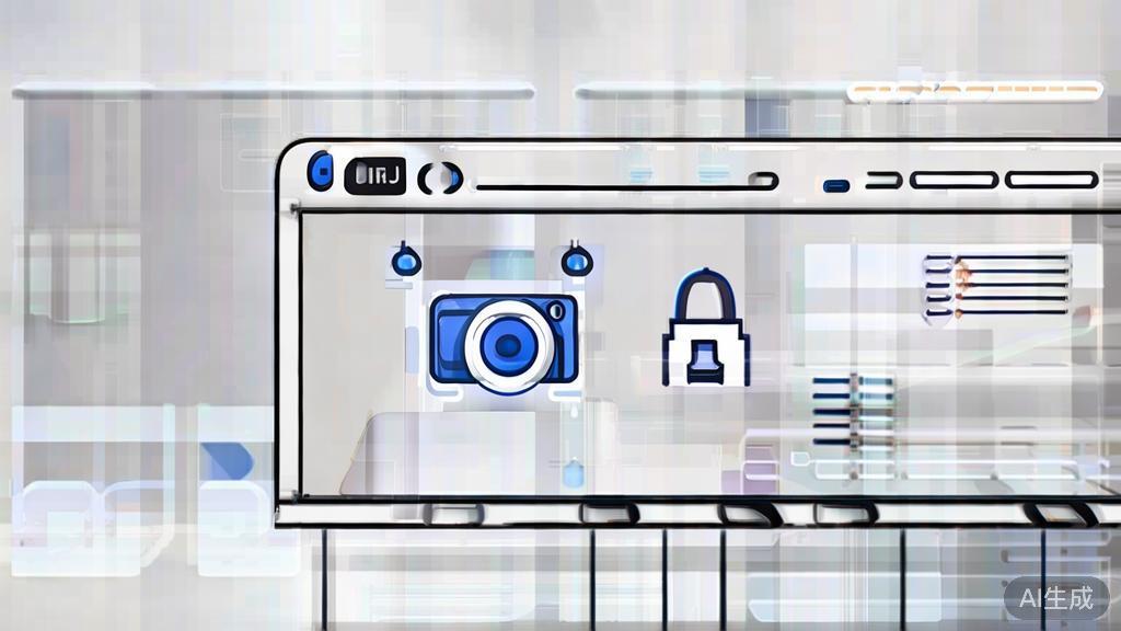 High-quality business illustration regarding image verification, minimal flat design
