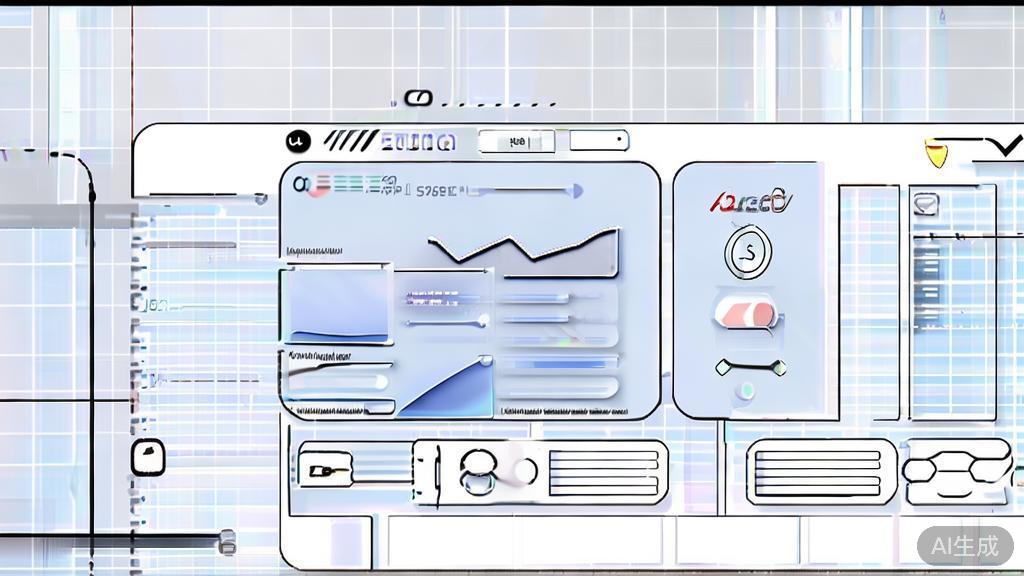 High-quality business illustration of user-friendly interface design in Qwen-Image-2.0, minimal flat design