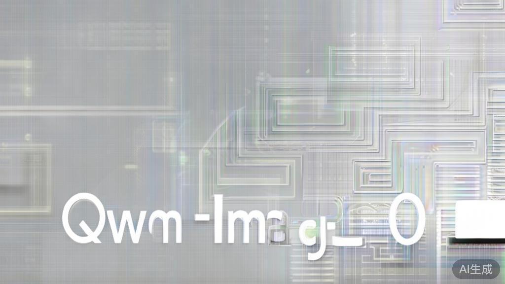 High-quality business illustration regarding Qwen-Image-2.0 features, minimal flat design