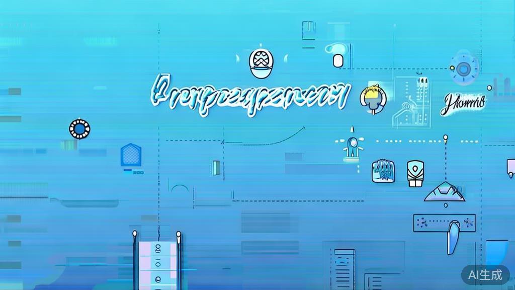"Flat vector illustration of entrepreneurial challenges, dashboard style, soft blue gradient"