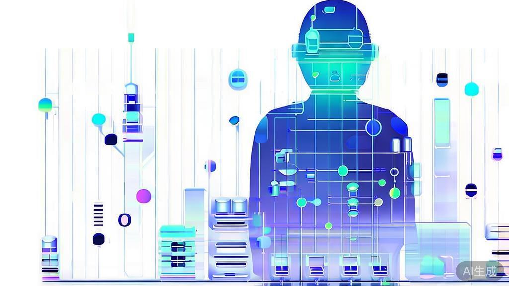 High-quality business illustration regarding AI data resources, minimal flat design