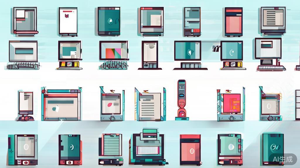 High-quality business illustration regarding digital products, minimal flat design