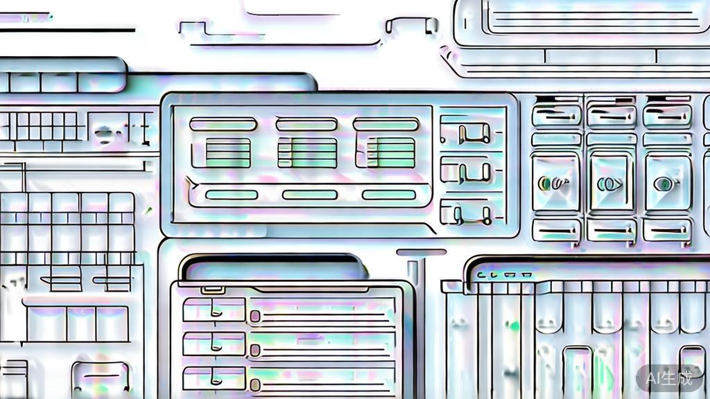 High-quality business illustration regarding AI inventory management, minimal flat design