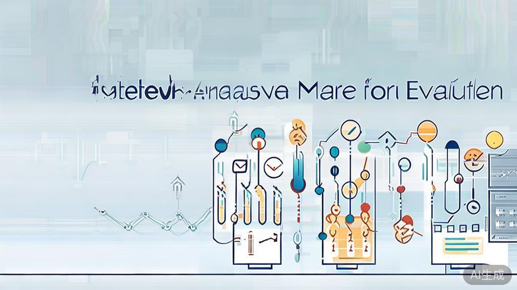 High-quality illustration of data analysis process in market trend evaluation, minimal flat design