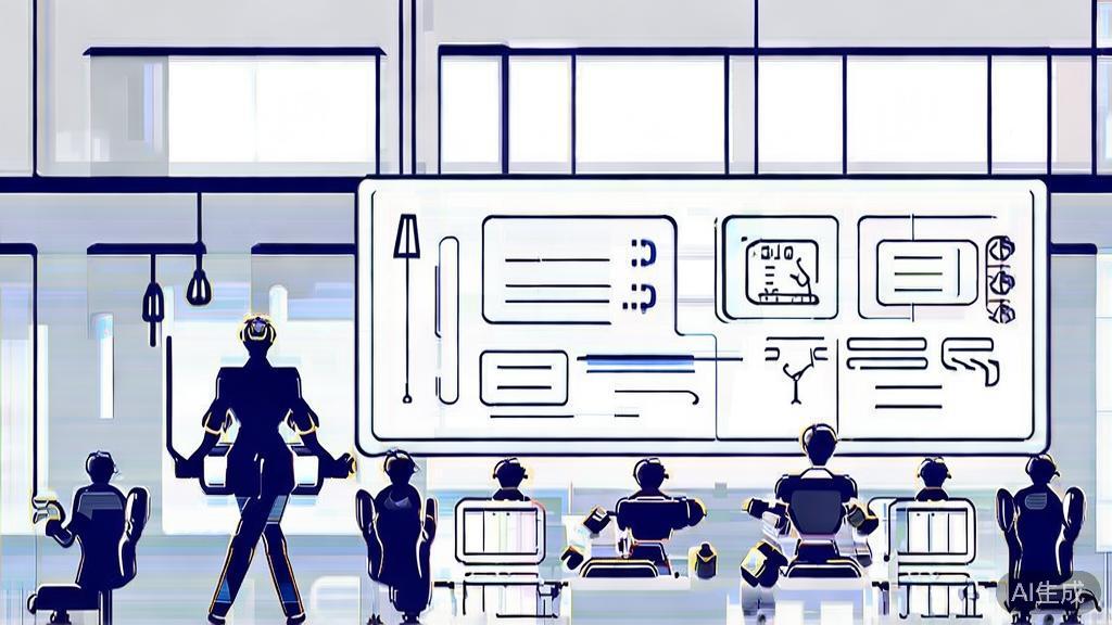 High-quality business illustration regarding strategies for AI entrepreneurship, minimal flat design
