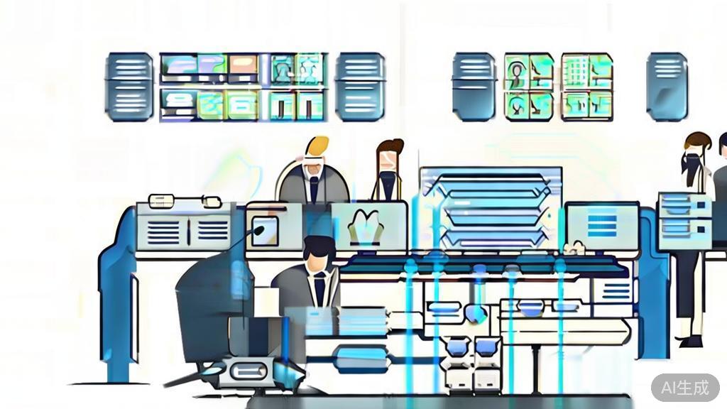 "High-quality business illustration regarding AI entrepreneurship, minimal flat design"