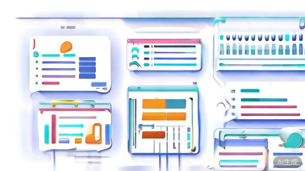 High-quality business illustration regarding project management tools, minimal flat design