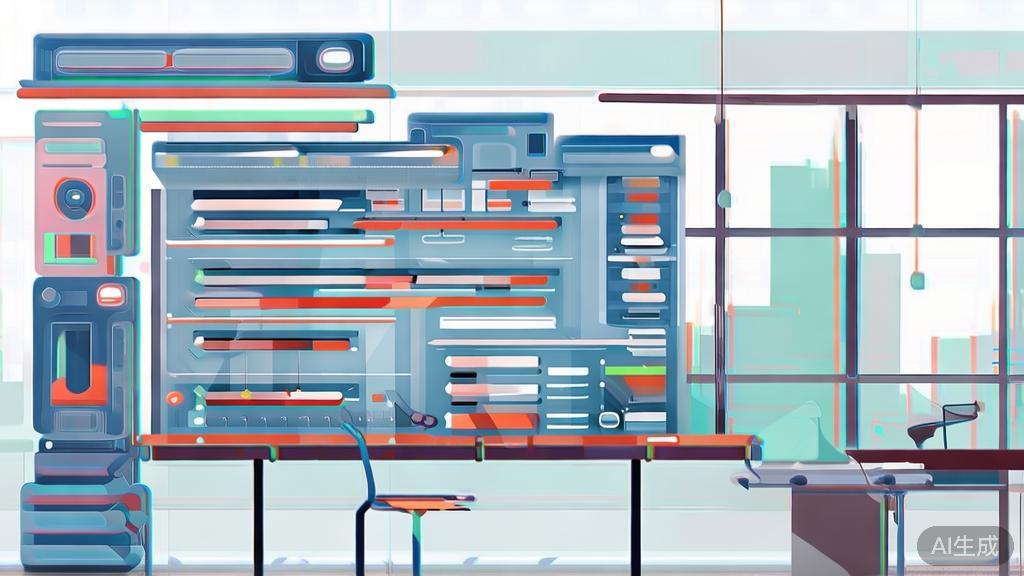 High-quality business illustration regarding machine learning tools used in startup, minimal flat design