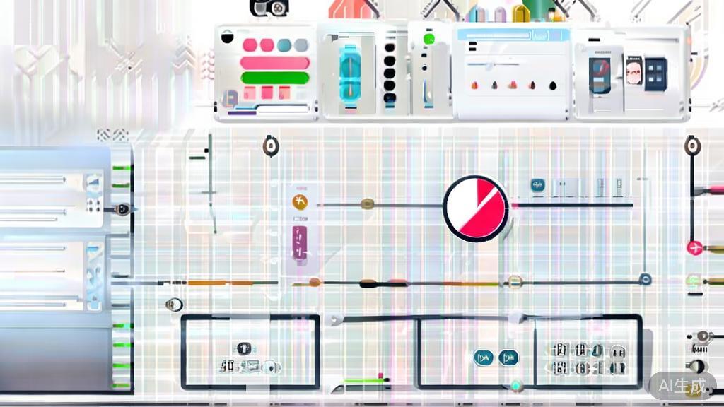 "Business illustration of competitive analysis in AI market, flat design"