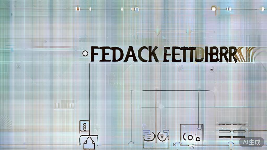 High-quality business illustration regarding effective feedback mechanism, minimal flat design