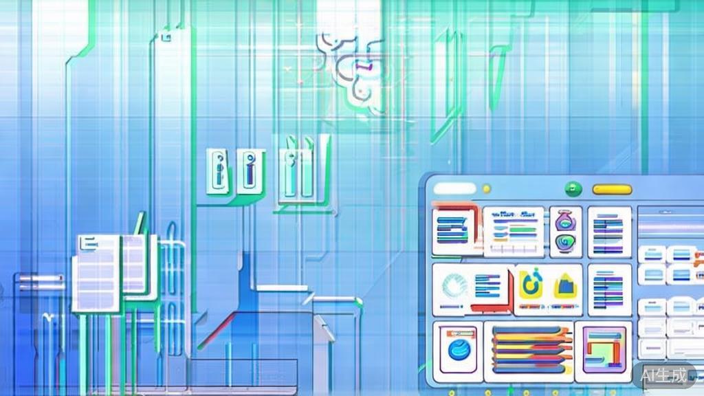 Flat vector illustration of AI tools for entrepreneurs, dashboard style, soft blue gradient
