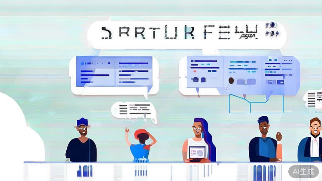 High-quality business illustration regarding user feedback in AI startups, minimal flat design