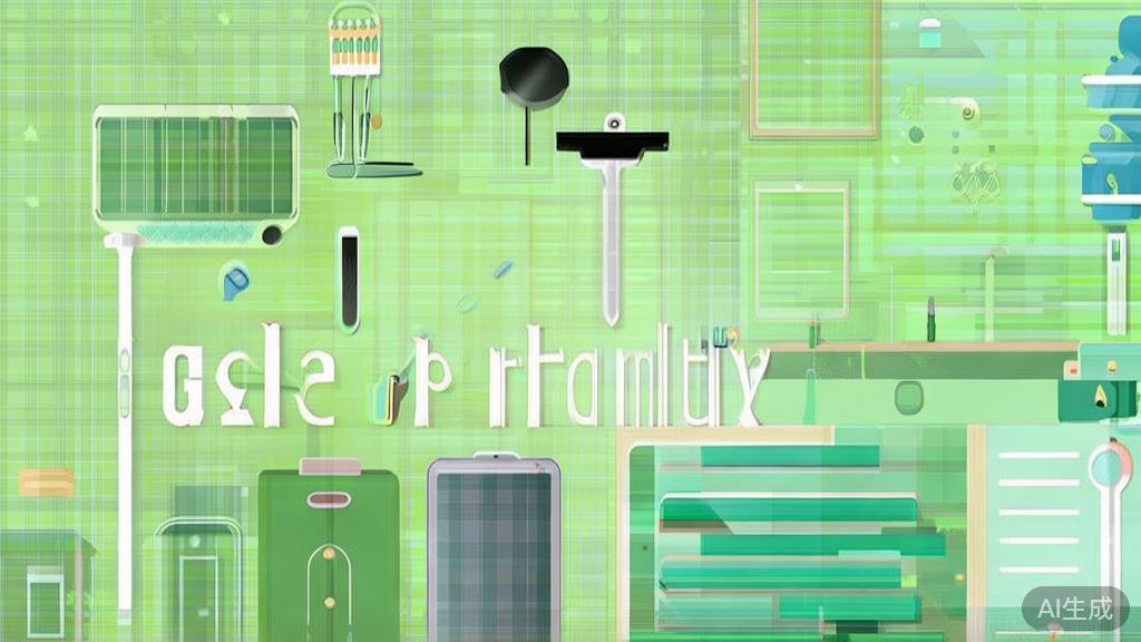 Flat vector illustration of green entrepreneurship, showing eco-friendly products, soft green palette