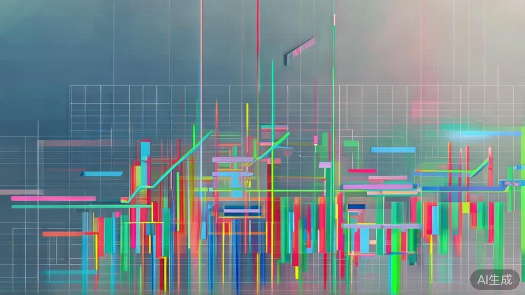 High-quality business illustration regarding market dynamics and changes, minimal flat design