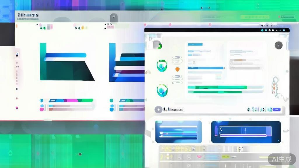 High-quality business illustration showing Fiverr platform interface, minimal flat design