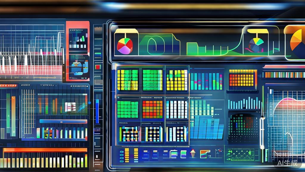 "High-quality business illustration depicting AI-driven content analytics, showcasing graphs and data representation"