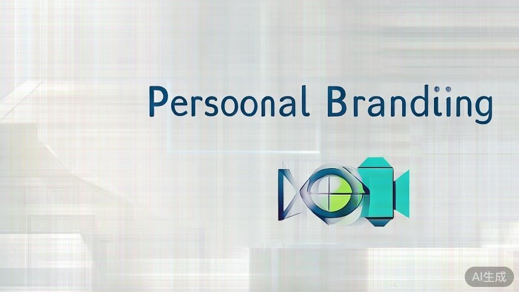 High-quality business illustration of personal branding in video creation, minimal flat design