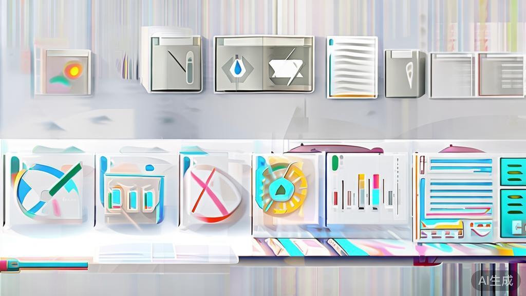 "High-quality business illustration regarding data analysis AI tools, minimal flat design"
