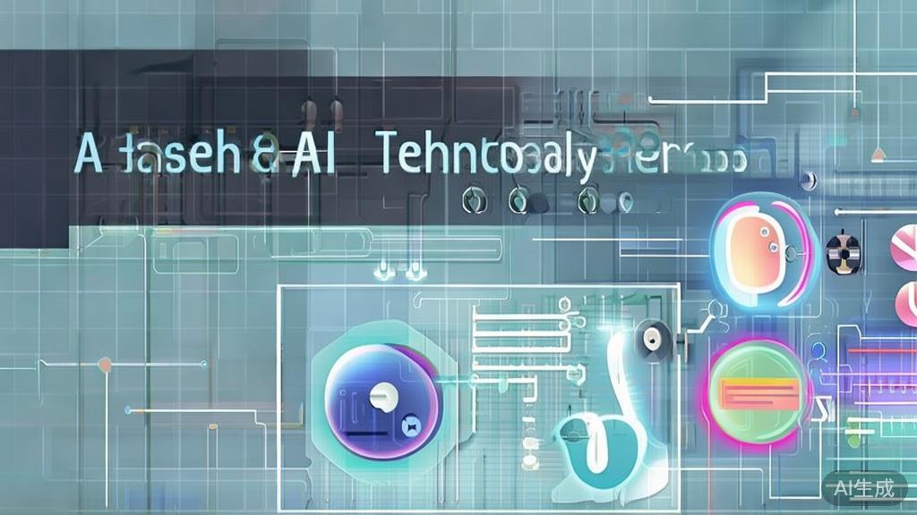 "High-quality business illustration regarding AI technology trends, minimal flat design"