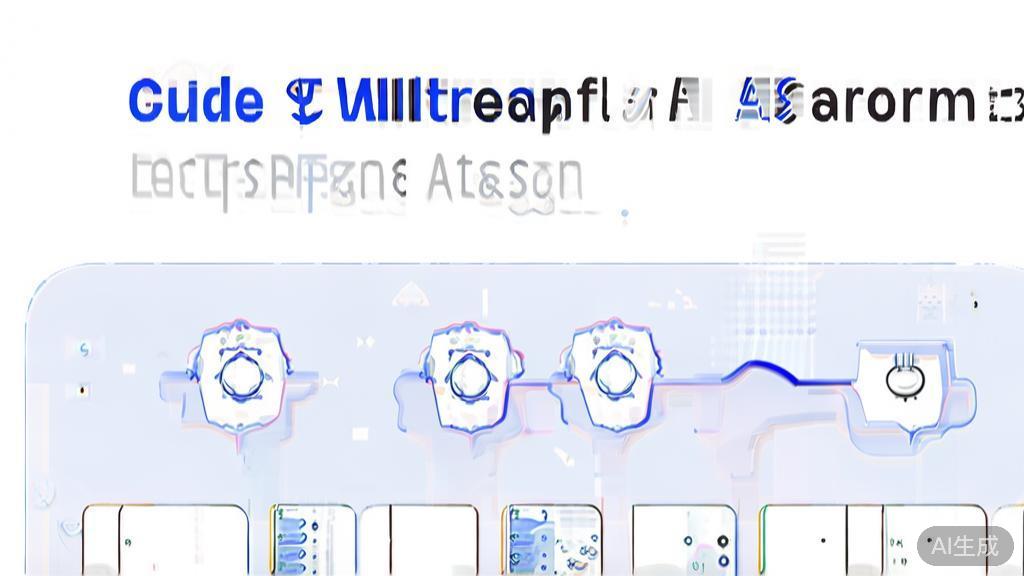 "Flat vector illustration of an AI startup pitfall guide, minimalist design"
