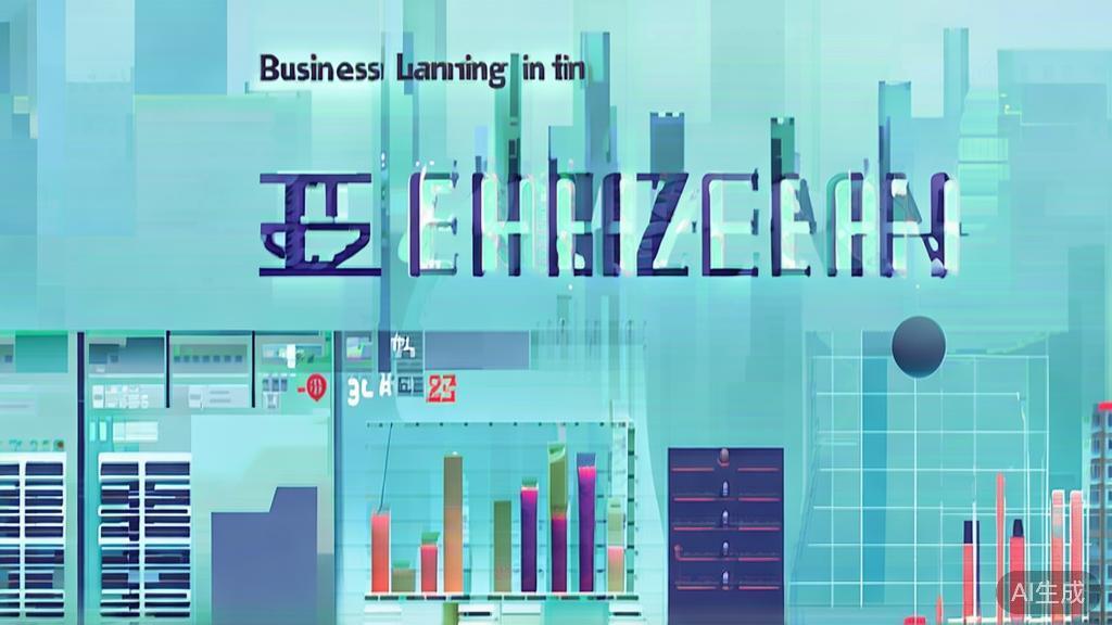 Flat vector illustration of business planning in Shenzhen, dashboard style, soft blue gradient