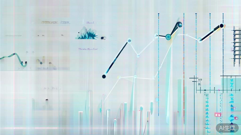 High-quality business illustration regarding market research, minimal flat design