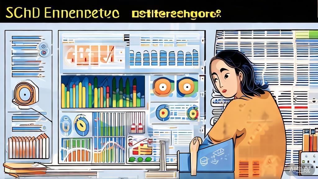 "Illustration demonstrating data analysis and decision-making in a one-person business setup, high-quality and engaging design"