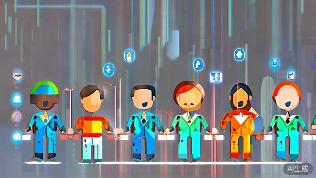 High-quality business illustration regarding networking for entrepreneurs, minimal flat design