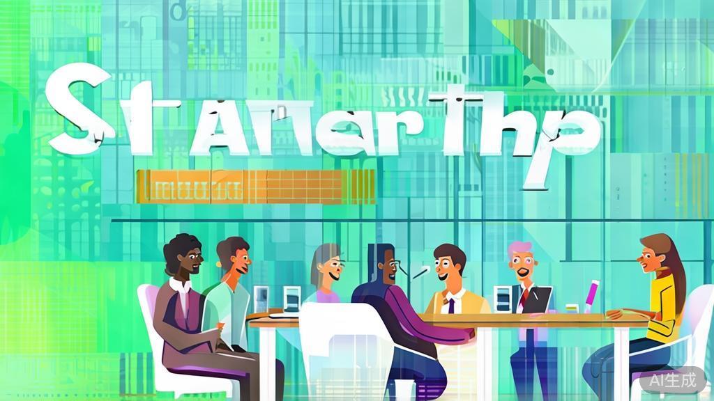 High-quality business illustration regarding teamwork and collaboration in startups, minimal flat design