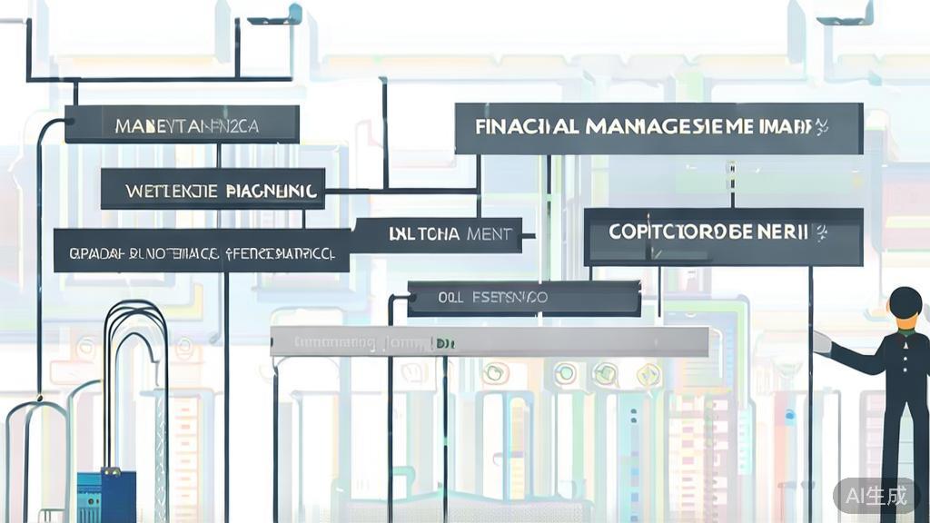 High-quality illustration of labor relation responsibilities within one-person companies, minimal flat design