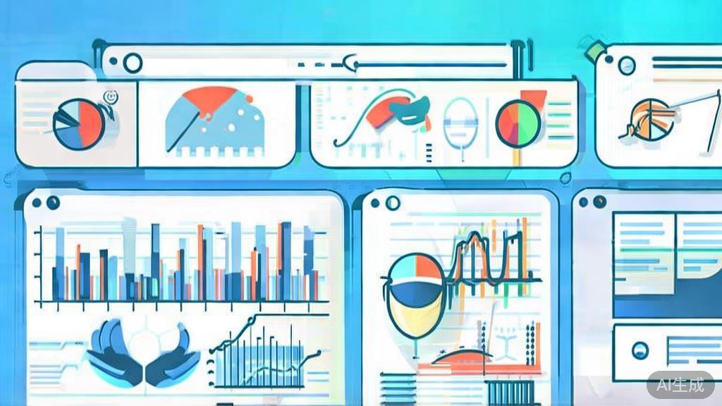 Flat vector illustration showing successful partnerships in entrepreneurship, dashboard style, soft blue gradient