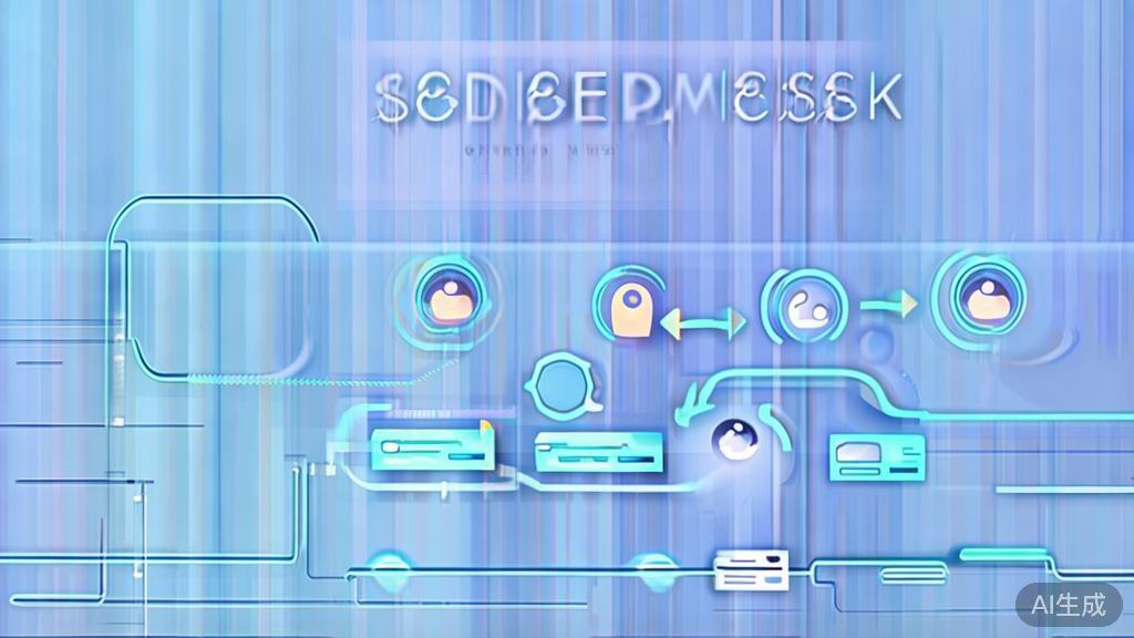 Flat vector illustration of social feedback process, dashboard style, soft blue gradient
