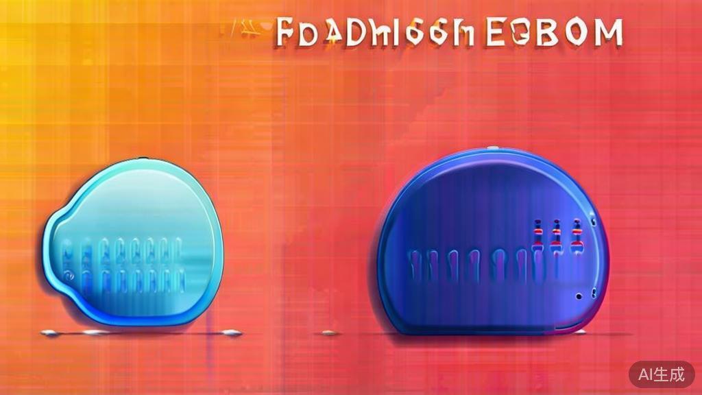 Flat vector illustration of multiple perspectives of a product design, showcasing different angles, soft blue gradient