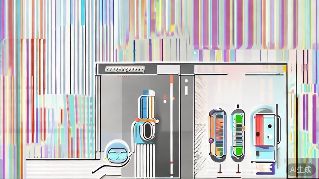 "High-quality business illustration regarding AI impacting art industry, minimal flat design"
