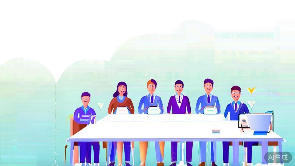 High-quality business illustration regarding team building, minimal flat design