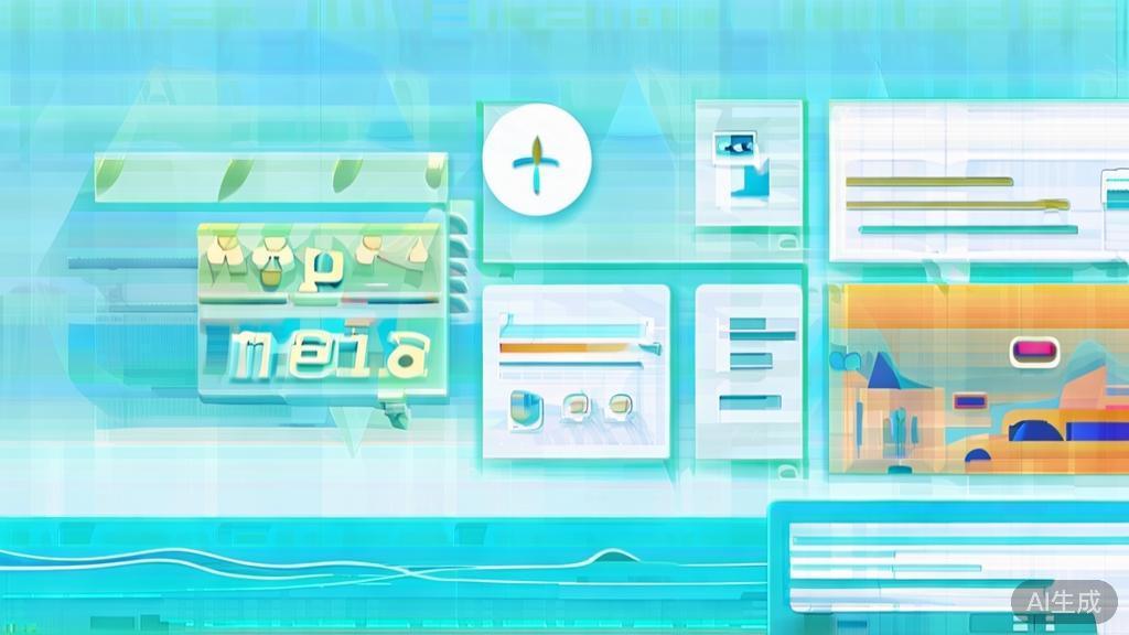 Flat vector illustration of engaging social media content, dashboard style, soft blue gradient