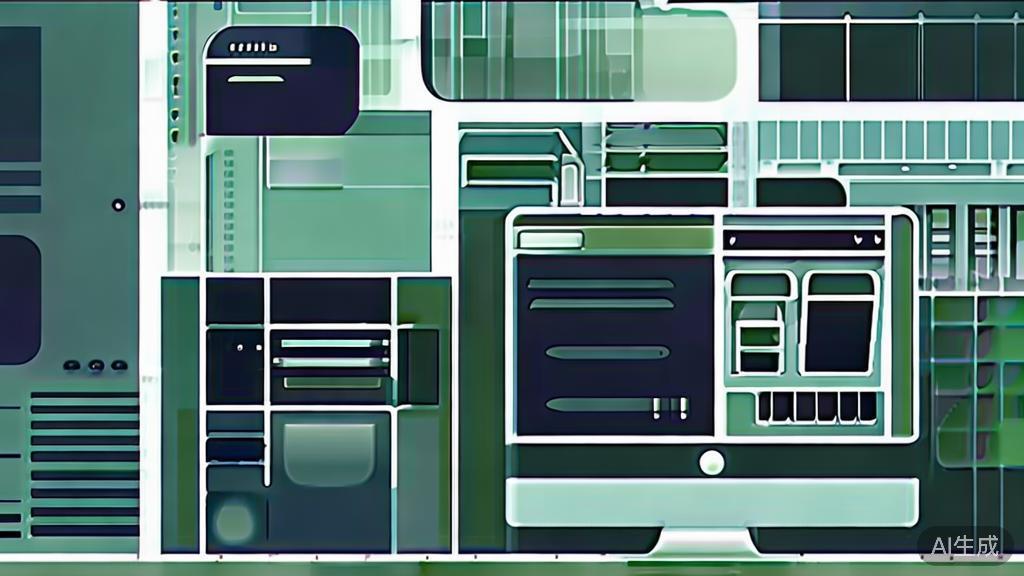 High-quality business illustration regarding digital design trends, minimal flat design