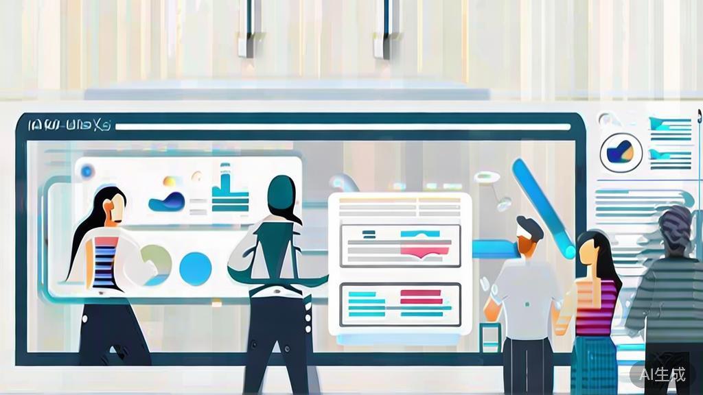 High-quality business illustration regarding market research in AI entrepreneurship, minimal flat design