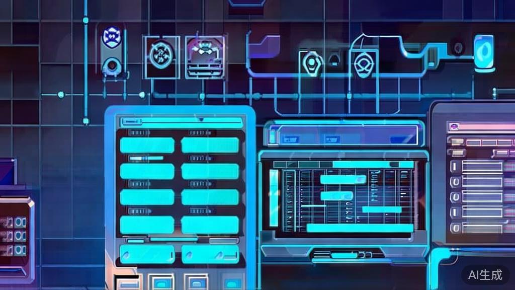 "Flat vector illustration of emerging AI tools in video production, high quality"