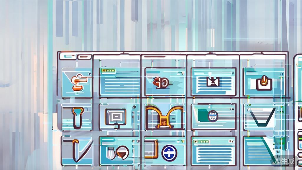 High-quality business illustration regarding online marketing techniques, minimal flat design