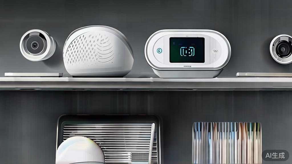 High-quality business illustration regarding smart home devices, minimal flat design