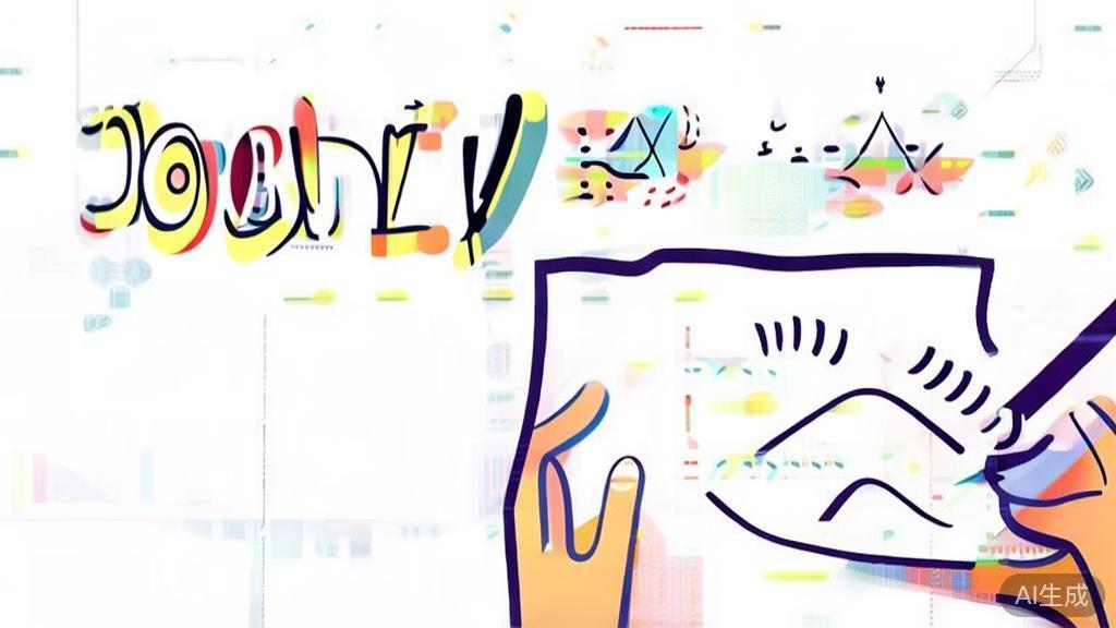Flat vector illustration of a Doodly animation process, minimal flat design