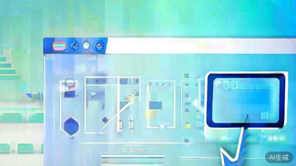 Flat vector illustration of selecting video editing software, dashboard style, soft blue gradient