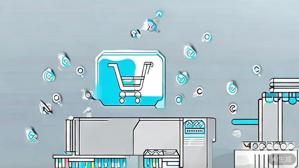 "High-quality business illustration of launching an online store on e-commerce platforms, minimal flat design"