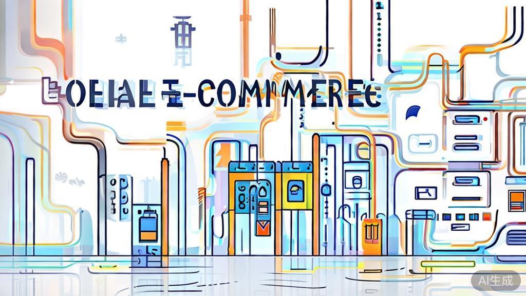 High-quality business illustration regarding 社交电商崛起, minimal flat design