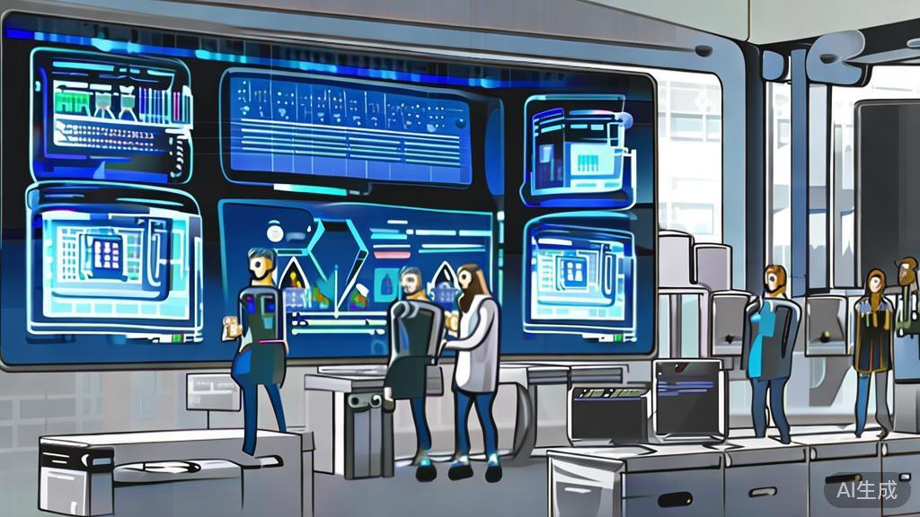 "High-quality business illustration regarding AI algorithms integration, corporate style"